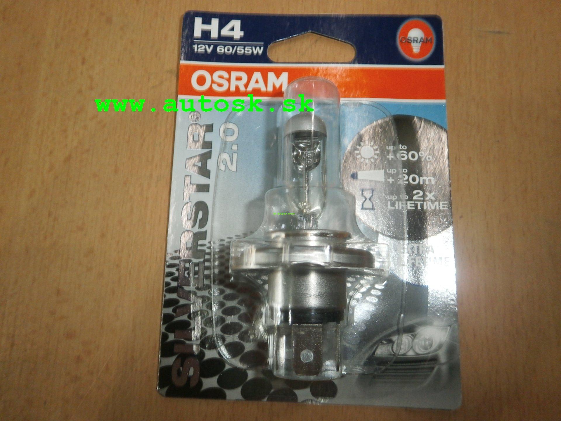 Osram H4 Silverstar 2.0 +60% 