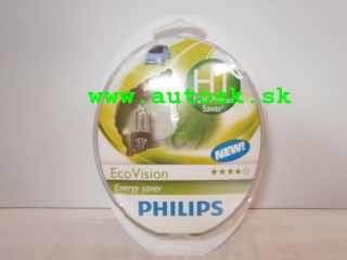 Sada žiaroviek PHILIPS Eco Vision H1 55W