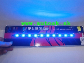 Led pásik modrý 30 cm