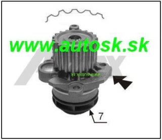 Čerpadlo vody AIRTEX 1774, 038121011C Octavia 1.9 Tdi 96 kw