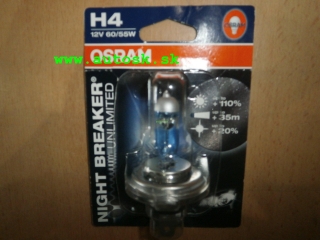 OSRAM Night Breaker Unilimited H4 12V 60/55W